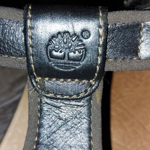 Timberland black leather velcro closure sandals  Sz 8 - Picture 8 of 8